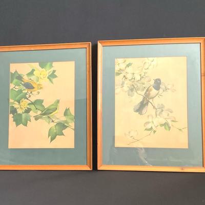 Pair of Vintage Audubon Bird Prints # 2