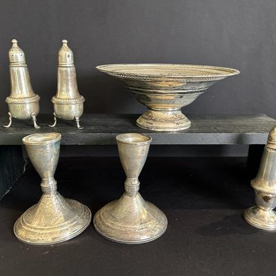 Sterling Silver Footed Bowl & More