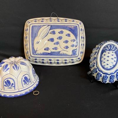 Blue & White Ceramic Molds