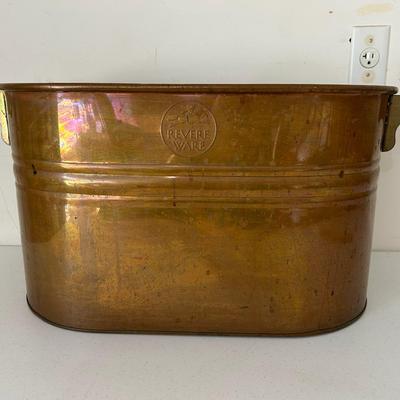 Revere Ware Large Copper Tub 