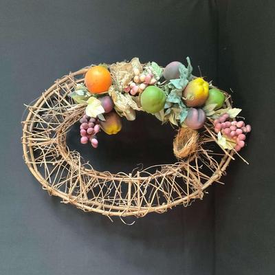 Oval Grapevine Wreath
