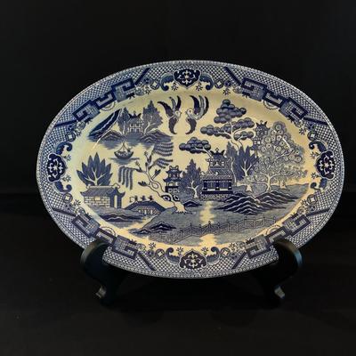 Blue Willow Oval Platter