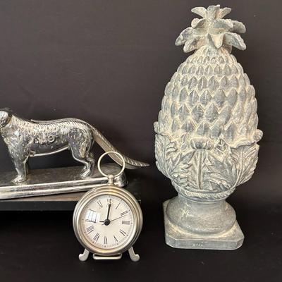 Cast Dog Nutcracker And Other Decor Items