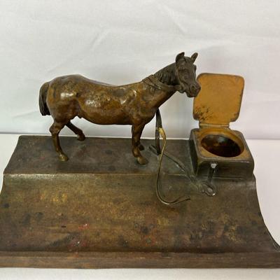 Bronze Horse Inkwell