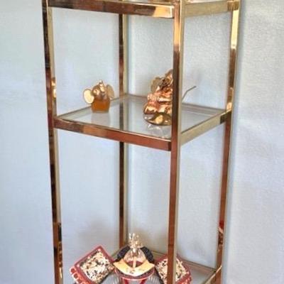 Glass And Gold Display Stand Plus More 