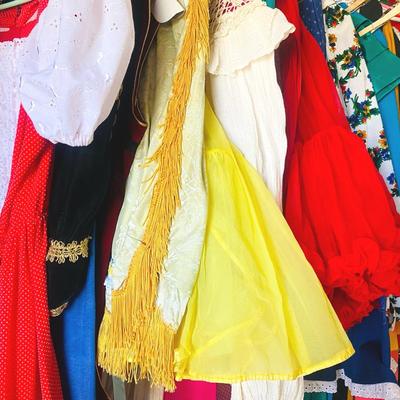 Rolling Rack Full Of Costumes