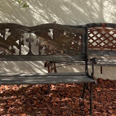 Two Vintage Wooden Benches