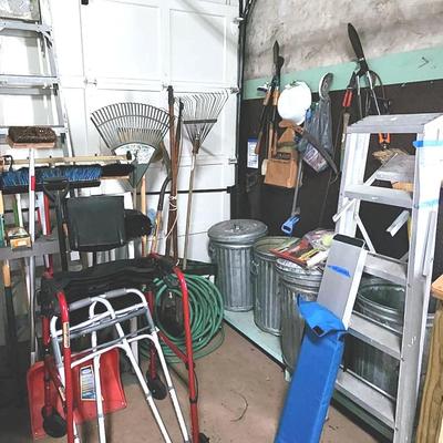 Tools, Garden, Ladders, Galvanized Garbage Cans And More!