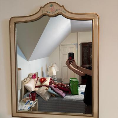 Vintage Mirror with Painted Frame