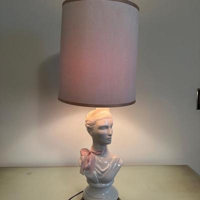 Female Bust Ceramic Lamp