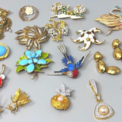 Signed Costume Jewelry And More 
