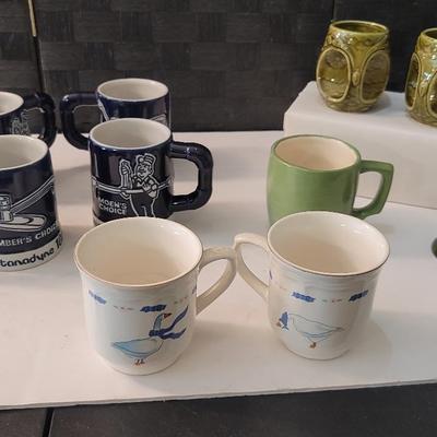 Collectible Coffee Mugs (Moen 25th/Stanadyne 100th Anniversary, Owls, Surprise Frog & More) 