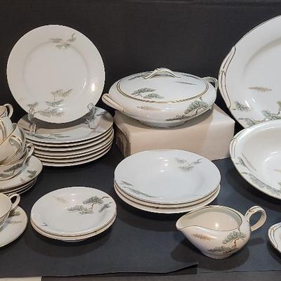 42pc. NORITAKE NIPPON TOKI KAISHA Vintage China "Bonsai Tree"