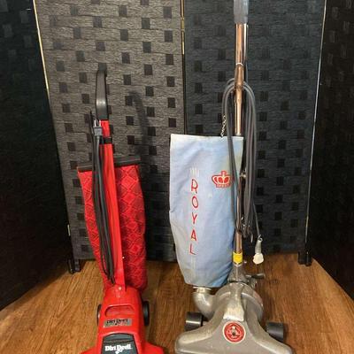 2 Vintage Vacuum Cleaners (Dirt Devil & Royal) Both Working!!! 