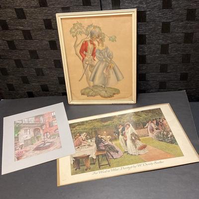 For Weal Or Woe Print By W. Dendy Sadler, Brulator Courtyard Print By Archie Boyd