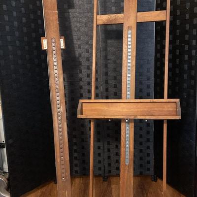 Two 6.5 Foot Antique (?) Wooden Easels