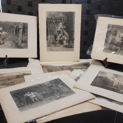 Collection of Art describing social Conditions during the Mid to late 19th Century 