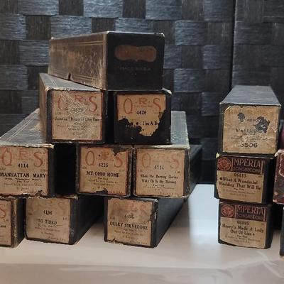 17 Assorted Piano Player Rolls (6 are also player word Rolls) 