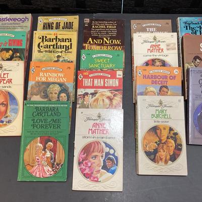 Vintage Paperback Romance Novels :Harlequin Romances, Barbara Cartland And A Few More