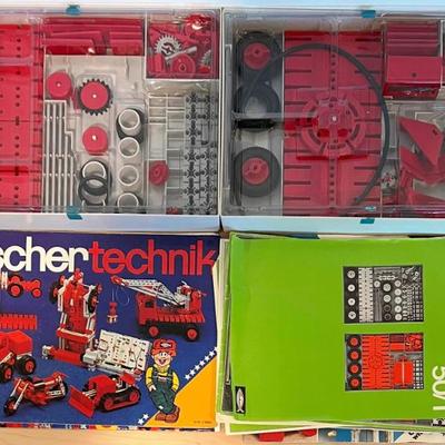 (2) Vintage Fischer Technik Sets With Assorted Manuals