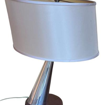 Nambe Lighting Wind Lamp With Heavy Metal Base