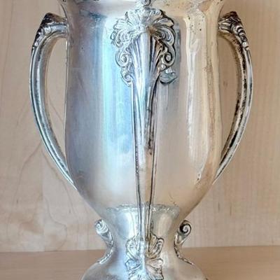Antique Gorham Sterling Silver 661 Grams 3-handled Trophy Vase 