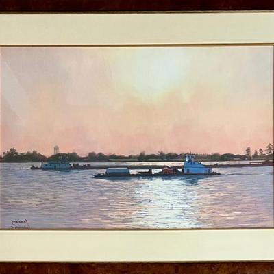 CH Mauldin Custom Framed Waterscape Print