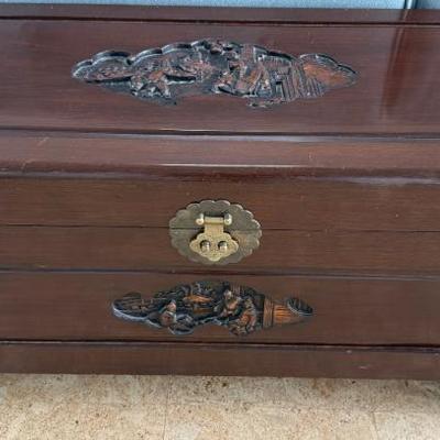 George Zee & Co. Kiln Art Dried Art Carved Furniture Piece Hong Kong