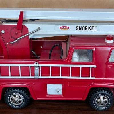 Vintage Tonka Snorkel Tin Fire Truck