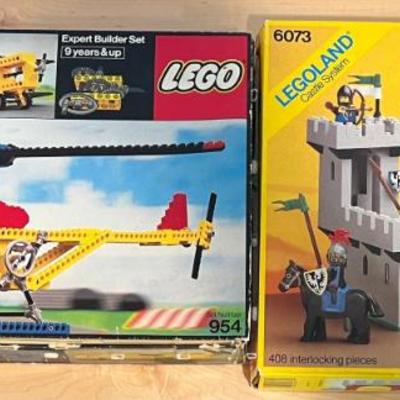 (2) Vintage Lego Sets With Boxes 1977 And 1984  - Set 954 And 6073