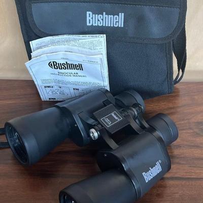 Bushnell Insta Focus 10x50 Binoculars With Lens Covers, Soft Case, And Manual