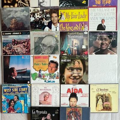 (22) Assorted Vintage Vinyl Albums And Box Sets - George Benson, Cat Stevens, Joe Jackson, Tom Lehrer