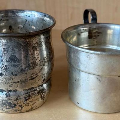(2) Sterling Silver Baby Cups (1) Towle 10782 - 97 Grams 