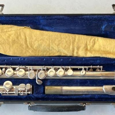 Vintage Giardinelli Elkhart Indiana 2SP Student Flute With Original Hard Case