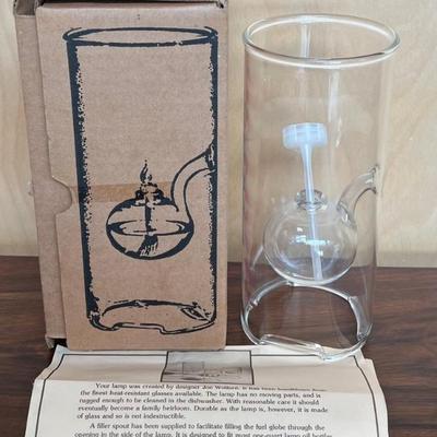 Jon Wolfard Glassblowing Co. Oil Lamp With Original Box