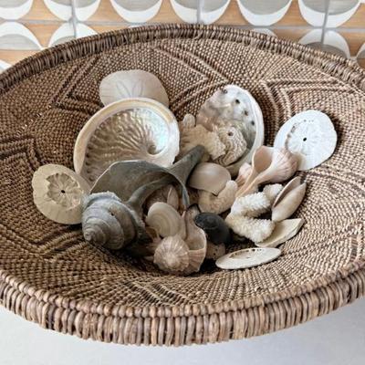 Vintage Tonga Binga African Basket With Assorted Shells