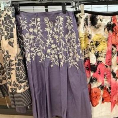 (7) Ladies Cotton Skirts Size 12-14 - Talbots, Ann Taylor, Nic And Zoe, Calvin Klein