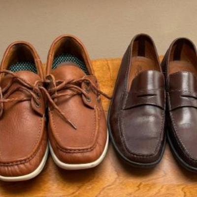 (4) Pairs Of Men's Shoes Sizes 9.5 - 10.5 - (3) SAS, (1) Santoni