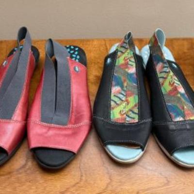 (4) Pairs Of Ladies Shoes - (2) Cloud Footwear Size 37, Beautifeel, And Privo Clark's Size 6.5