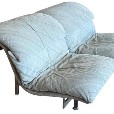 Giovanni Offredi Saporiti Italia Wave Sofa With Heavy Metal Frame