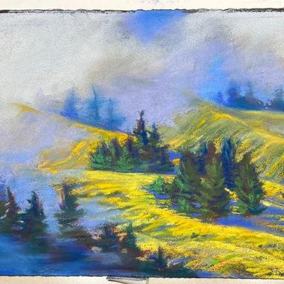 Original Pamela Hay 2017 Pastel Out Of Frame