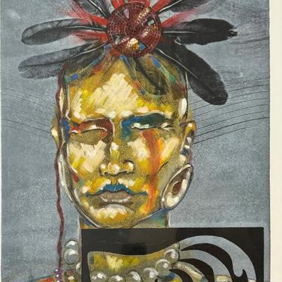 Etowah Eagle Priest Ishinghawk Unframed Print