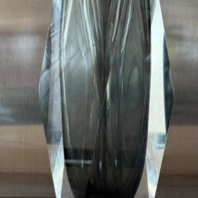 Vintage Alessandro Mandruzzato Murano Heavy Art Glass Vase