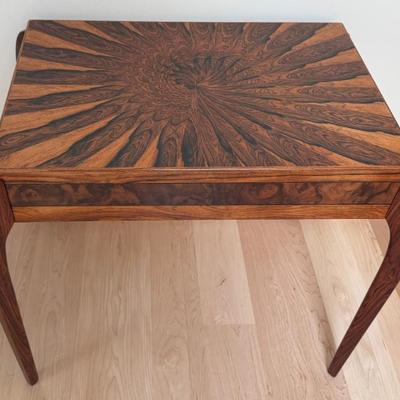 R H Leonard 2002 2572 Rosewood Walnut And Cocobolo Leg Side Table