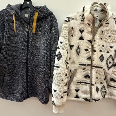 Rab Ladies L Zip Front Coat And A Northface Ladies L Fleece Zip Front Coat