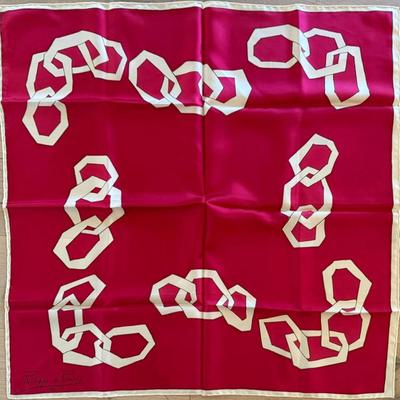 Vintage Philippe De Rompie Paris Silk Scarf 29 X 29