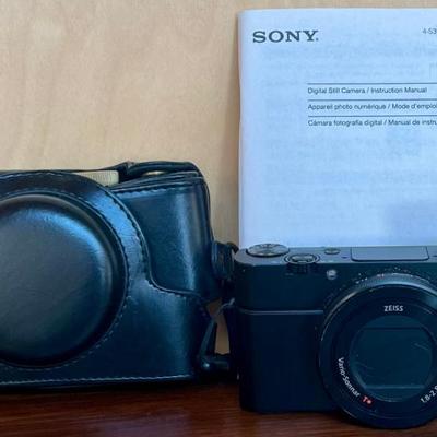 Sony Cyber-shot RX100 III Digital Camera With Manual And Leather Case