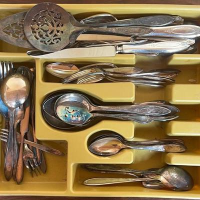 Assorted Vintage Silverplate Flatware And Serving Pieces - Mostly Community Plate