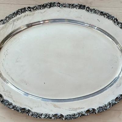 Shreve & Co San Francisco Makers Solid Sterling Silver 925 (1590 Grams) 20.5 X 15" Tray 