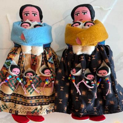 (2) Ruth Apachito Cloth Story Teller Dolls